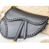 Dior Saddle Black Leather Bag