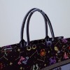 Dior Pixel Zodiac Embroidery Black Book Tote 41cm