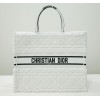 Dior Book Tote White Cannage Shearling 42cm