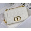 Dior Caro Medium White Bag 25cm