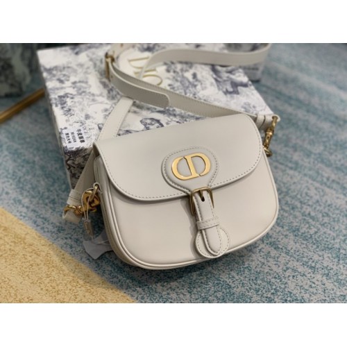 DIOR BOBBY Small White Box Calfskin Bag