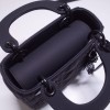 Dior Lady Mini Lambskin Bag Matte Dark Blue 17cm