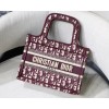Dior Mini Book Tote Red 23cm