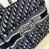 DIOR Book Tote Blue Oblique Embroidery 41cm