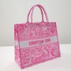 Dior book tote pink transparent large bag