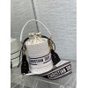 Dior vibe bucket white bag