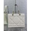 Dior medium white esential tote bag