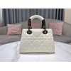 Dior The Lady 95.22 white cannage quilted leather bag