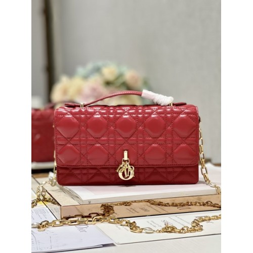 Dior Mini Miss Dior Red Lambskin Bag