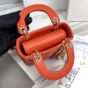 Dior lady micro orange bag