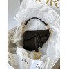 Dior Micro Saddle Mini Grained Leather in Black