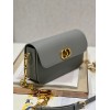 Dior 30 Montaigne Avenue Grey Leather Bag
