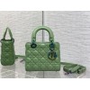 Dior lady hot green 20cm bag