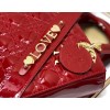 Dior lady patent ABC 20cm red
