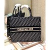 Dior book tote black line bag 41cm
