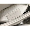 DIOR My ABCDIOR Lady White Lambskin Bag with Silver Hardware