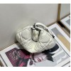 Dior caro tulip green white bag