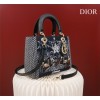 Dior Medium Lady Star Satin with Bead Embroidery Bag