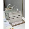 Dior Tote Book white leather 36cm