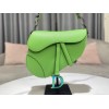 Dior green saddle 26cm bag