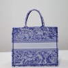 Dior book tote blue transparent large bag