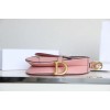 Dior Saddle Pink Leather Small 26cm Bag