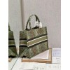 Dior Medium Book Tote Green Embroidery 36 Bag