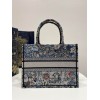 Dior Medium Book Tote Power Jardin Magique Embroidery Blue Bag