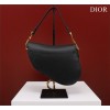 Dior Saddle black grained calfskin with strap bag