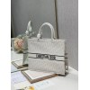 Dior Tote Book white leather 41 cm