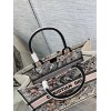 Dior book tote pink embroided bag 41cm