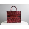 Dior Book Tote Red Mizza Embroidery 41cm