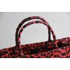 Dior Book Tote Red Mizza Embroidery 41cm