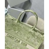 Dior book tote green embroided bag 41cm