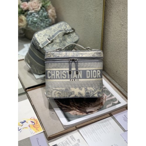 Dior Oblique Gray VANITY BAG