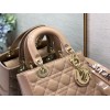 Dior lady patent ABC 20cm beige