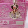Dior lady D-Lite pink embroidered bag