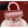 Dior lady small pink leather gold hardware bag