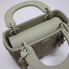 Dior Lady Mini Lambskin Bag Matte Green 17cm