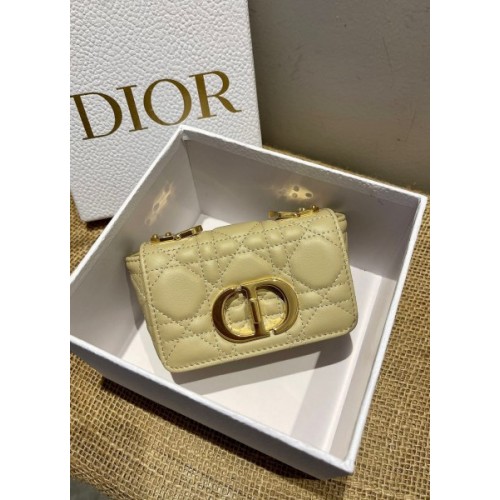 Dior Caro Mini Yellow 13cm