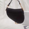 Dior saddle bag original leather black 20cm M0446
