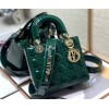 Dior lady patent ABC 20cm green