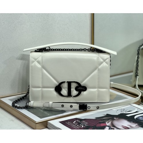 Dior Montaige white leather bag