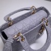 Dior Lady D-lite in gray 24cm