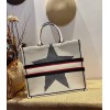 Dior Tote Book Emroided White Star 41 cm
