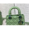 Dior lady hot green 20cm bag