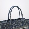 Dior Book Tote Embroidery Denim Effect 36cm Bag