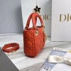 Dior lady micro orange bag