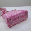Dior lady D-Lite pink embroidered bag