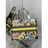 DIOR Book Tote MulticolorZodiac Embroidery 36cm